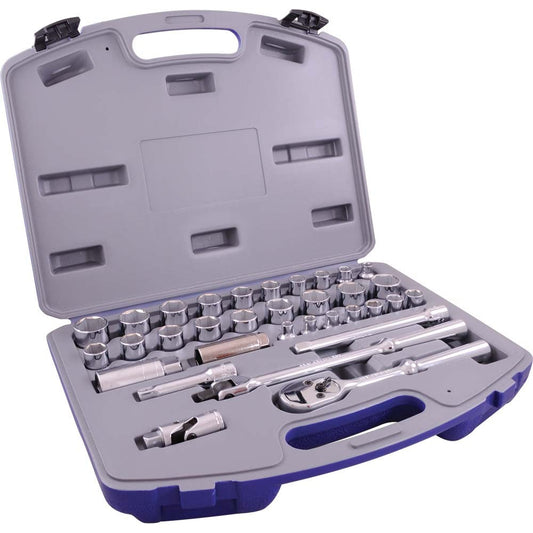 Jeu de douilles - entraînement 3/8", 6 pans, 33 pièces