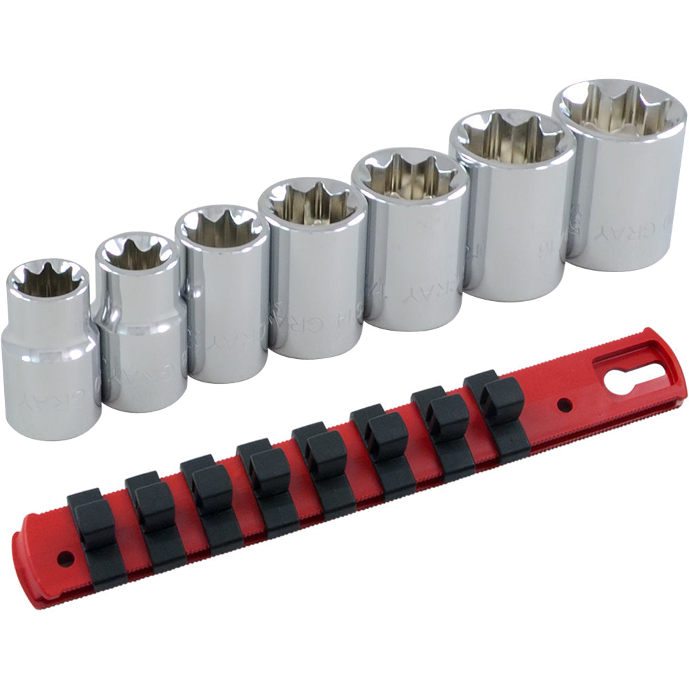 Kit Box - 3/8" Drive, Chrome, Short