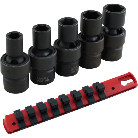 U-Joint Set - 3/8" Drive Impact 5 Pieces