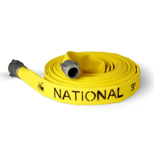 Single Wall 5P Hose, QST Polyester, White, 2.5" x 100'