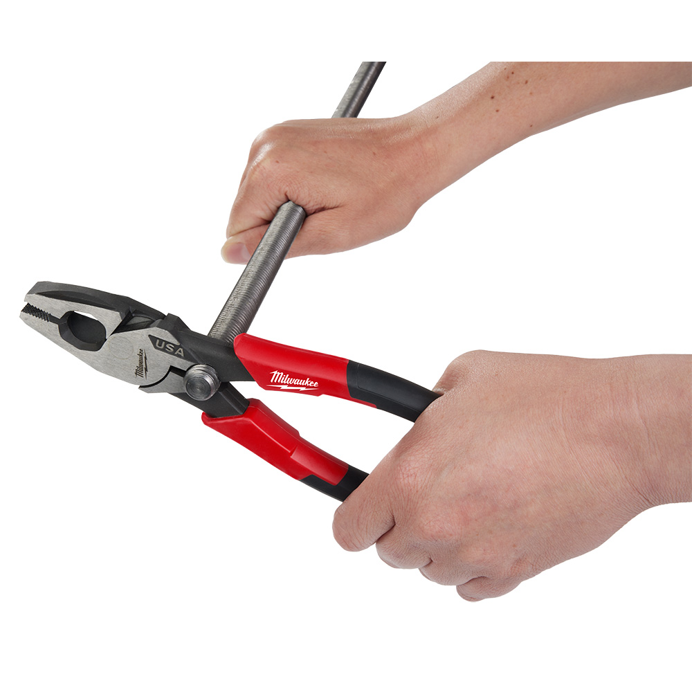 9" Lineman's Comfort Grip Pliers W/ Thread Cleaner