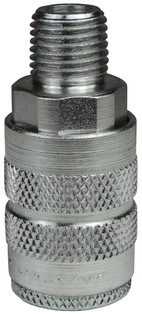 F-Series Pneumatic Manual Male Threaded Coupler