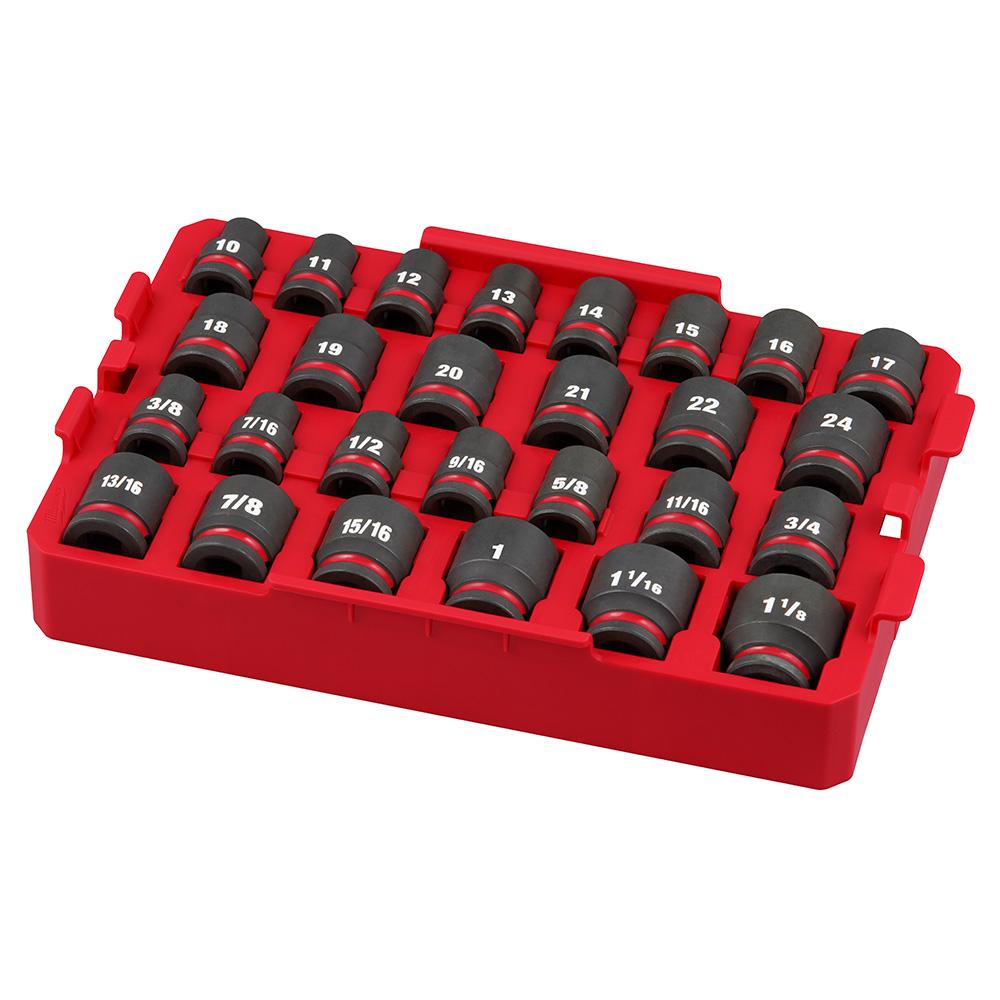 Ensemble De Douilles À Chocs 1/2" 27 Pièces