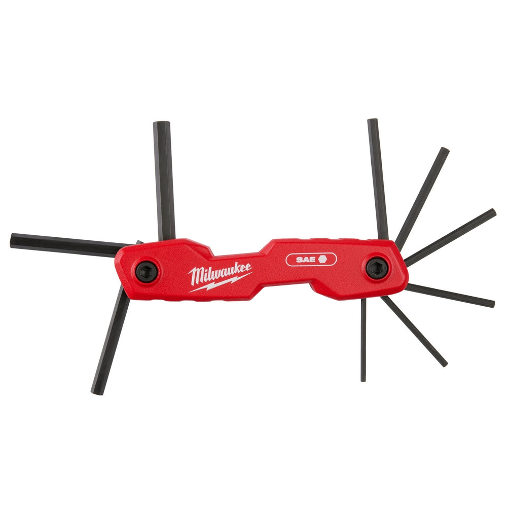 9-key Folding Hex Key Set - Sae