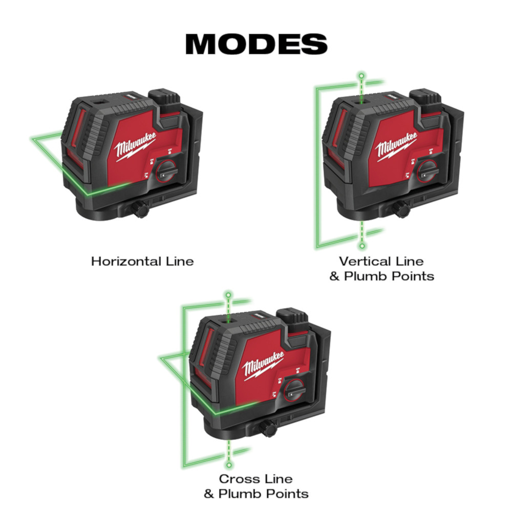 USB Rechargeable Green Cross Line & Plumb Points Laser