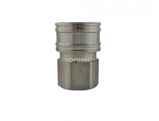 High Flow Stainless-Steel Coupler 1/4 (F) NPT