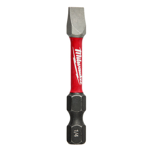 Shockwave™ 2 In Impact Slotted 1/4 In Power Bits-25/pk
