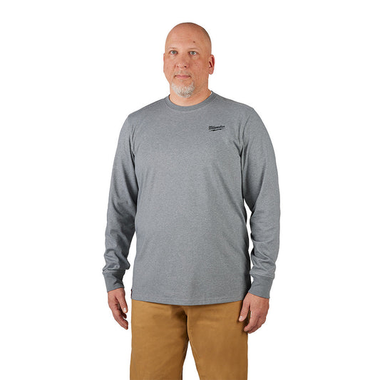 Freeflex™ Hybrid Work Tee - Long Sleeve - Gray L