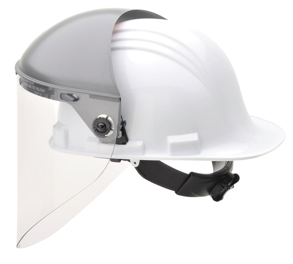 Honeywell Fibre-Metal® 9 3/4" X 19" X .06" Dark Green Propionate Extended View Faceshield