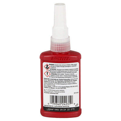 LOCTITE® 242, Medium Strength, Medium Viscosity Thixotropic Threadlocking Adhesive, 50 ml Bottle