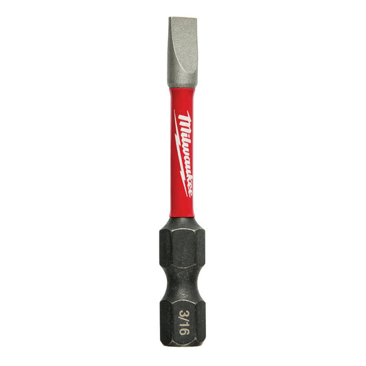 Shockwave™ 2 In Impact Slotted 3/16 In Power Bits 25pk