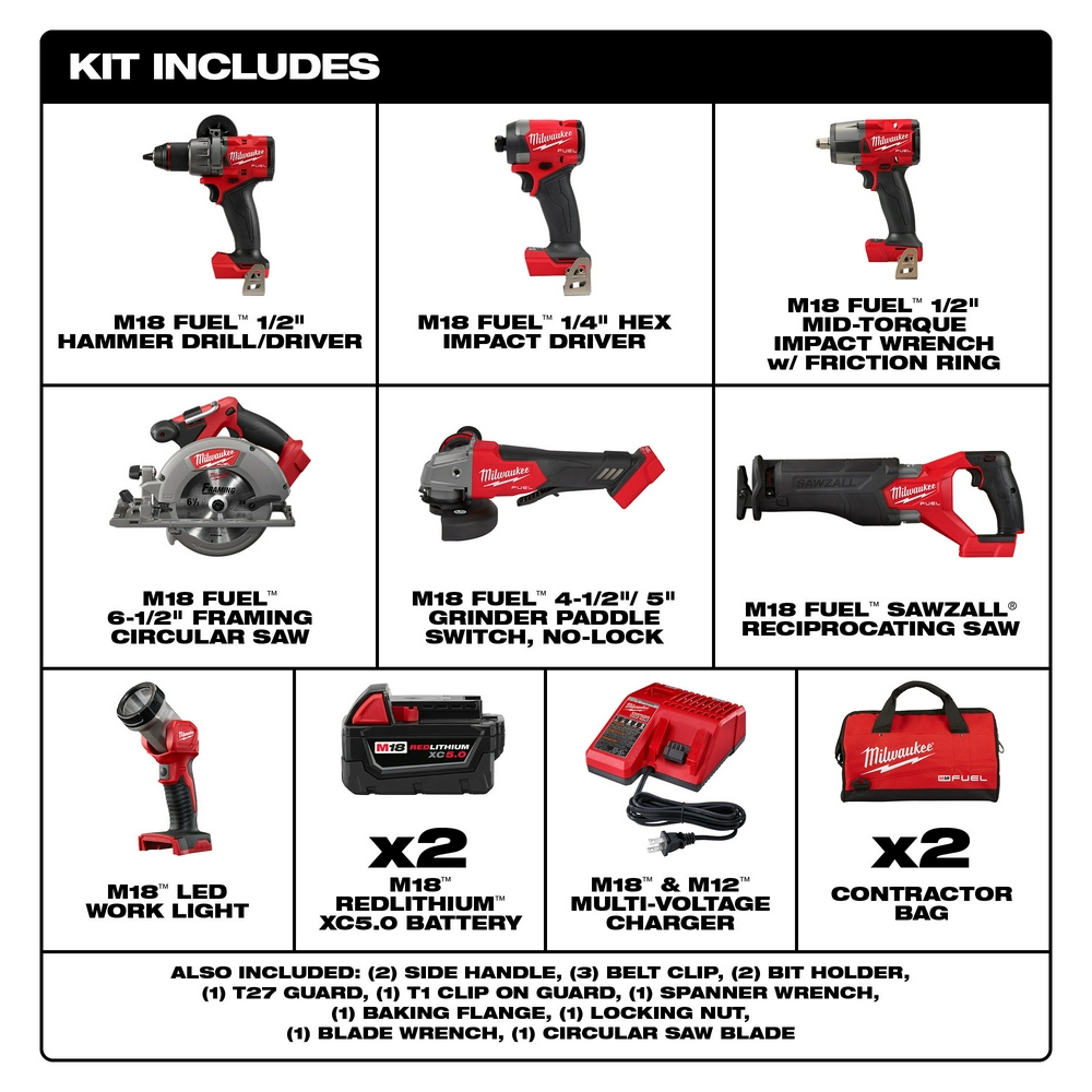 M18 FUEL™ 7-Tool Combo Kit