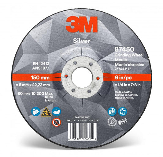 3M™ Silver Depressed Center Grinding Wheel
