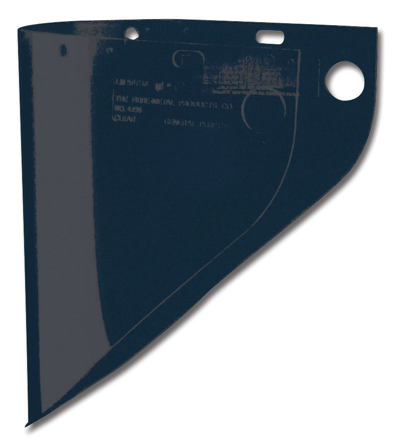 Honeywell Fibre-Metal® 9 3/4" X 19" X .06" Dark Green Propionate Extended View Faceshield