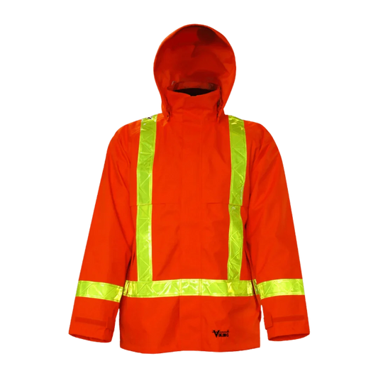 Viking Journeyman® 300D Trilobal Rip-Stop Safety Jacket, Orange, Polyester, S