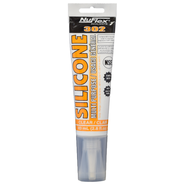 Silicone Clear Nuflex 302 Sealant, 80ml
