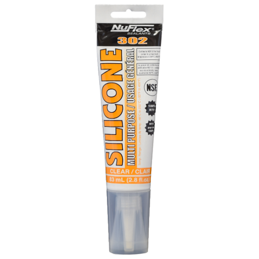 Silicone Clear Nuflex 302 Sealant, 80ml