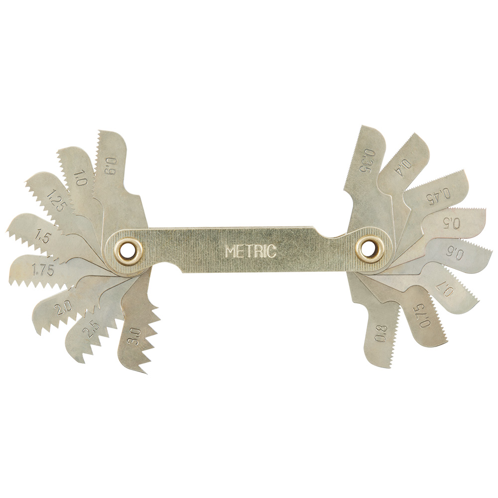 0.35-3.00 Mm Metric Thread Pitch Gauge