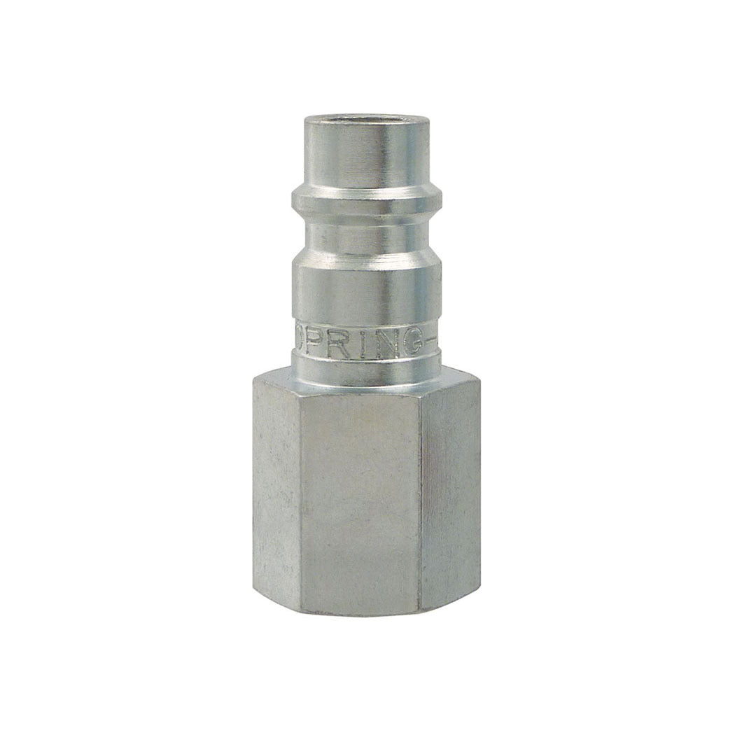Ultraflo 7.8 mm Steel Coupler Plug 3/8 (F) NPT