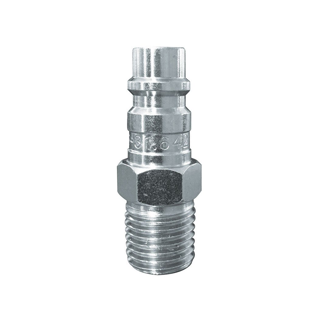 Ultraflo 7.8 mm Steel Coupler Plug 1/4 (M) NPT