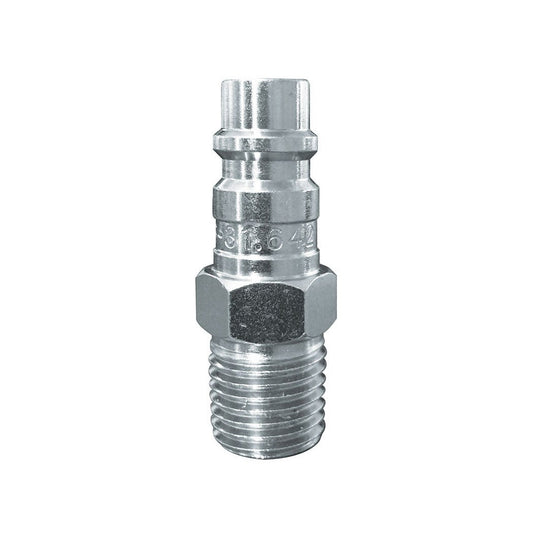 Ultraflo 7.8 mm Steel Coupler Plug 1/4 (M) NPT