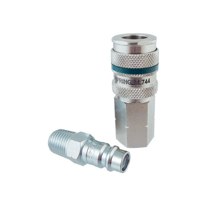 Ultraflo 7.8 mm Kit With 1/4 (F) NPT Steel Quick Coupler and Coupler Plug