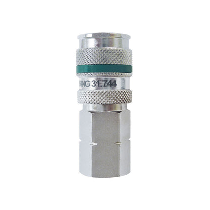 Ultraflo 7.8 mm Steel Quick Coupler 1/4 (F) NPT, Quiksilver Model Product #:31.744C