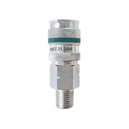 Ultraflo 7.8 mm Steel Quick Coupler 1/4 (M) NPT, Quiksilver Model Product #:31.844C