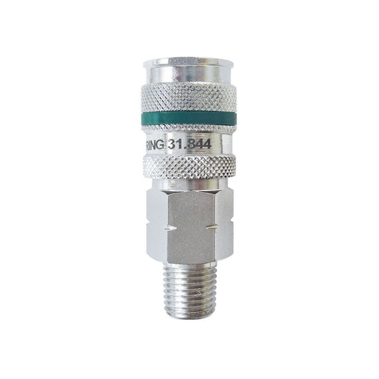 Ultraflo 7.8 mm Steel Quick Coupler 1/4 (M) NPT, Quiksilver Model Product #:31.844C