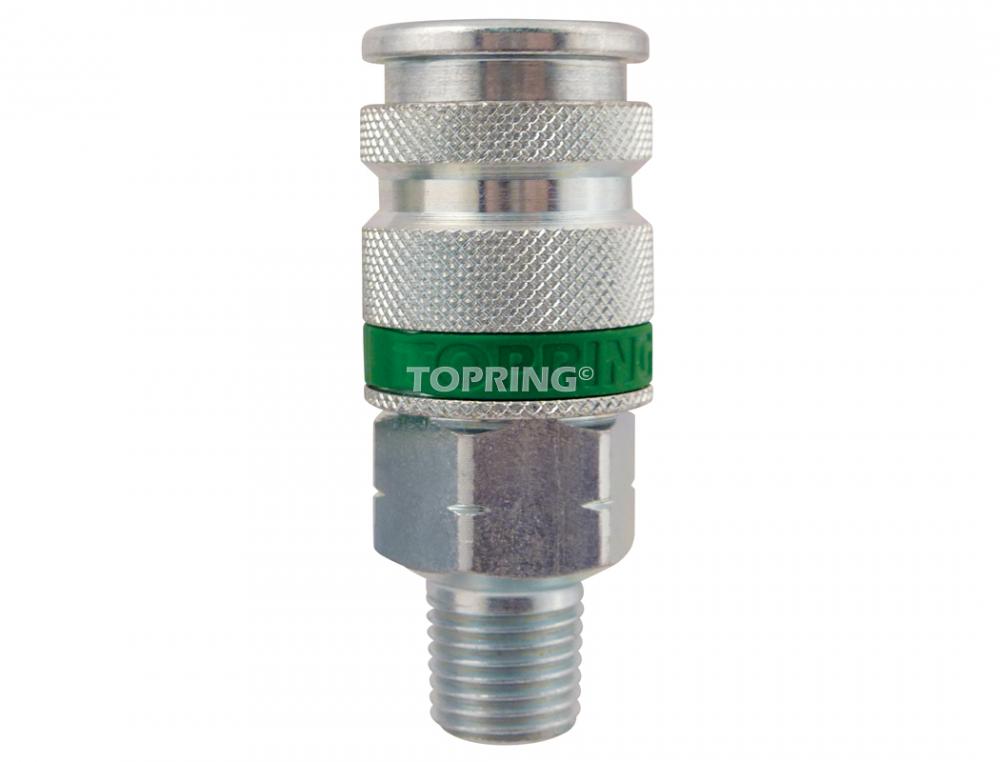 Ultraflo 7.8 mm Steel Quick Coupler 1/4 (M) NPT, Quiksilver Model Product #:31.844