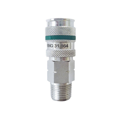 Raccord rapide en acier Ultraflo 7,8 mm 3/8 (M) NPT, modèle Quiksilver Produit #:31.864C