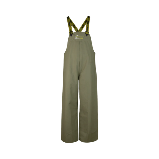 Pantalon à bretelles Viking® Norseman® imperméable et résistant à l'huile et aux produits chimiques, vert foncé, tissu flexible en polyester/PVC, XXXL