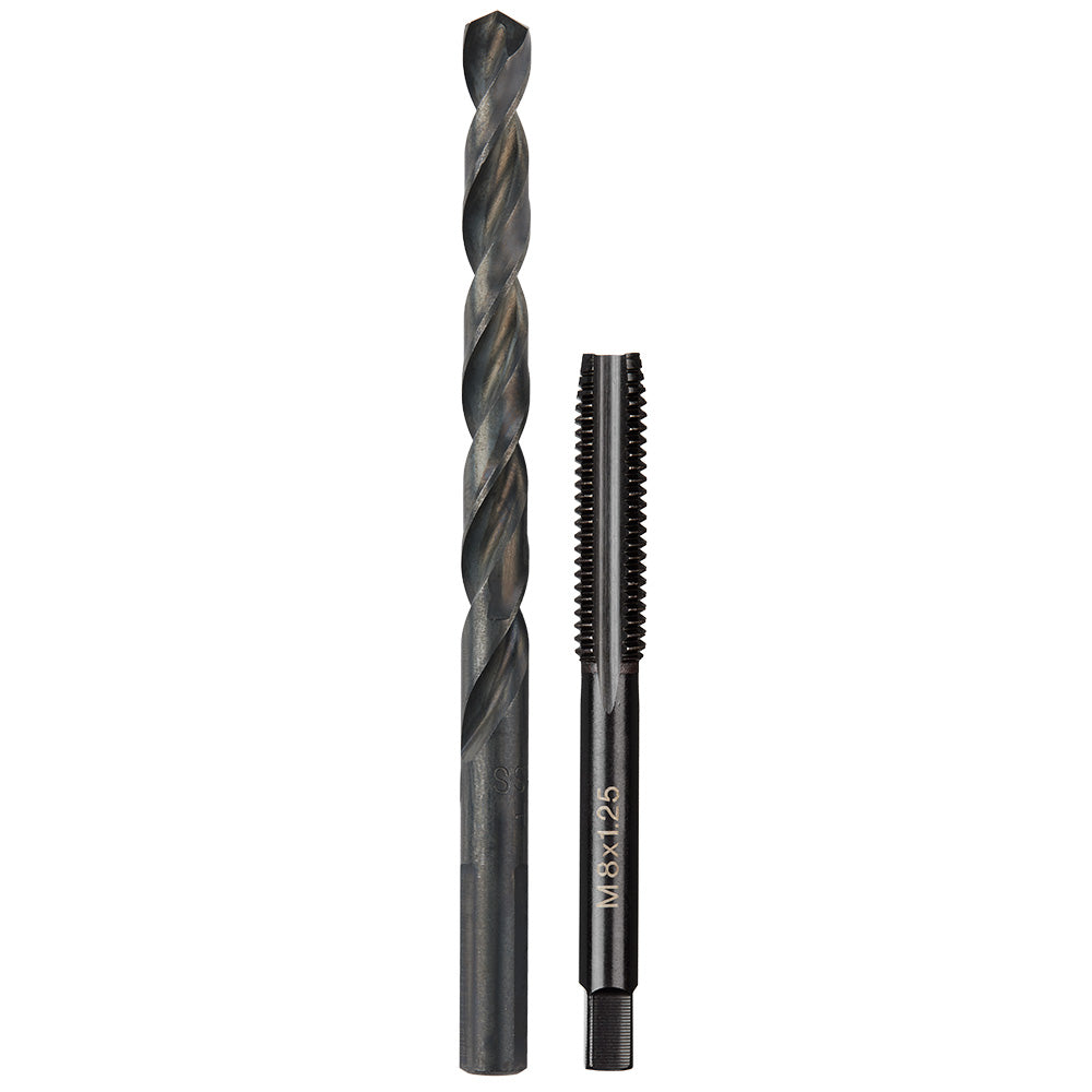 M8-1.25 mm Straight Flute Plug Tap & h Drill Bit