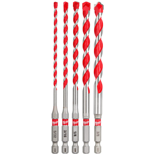 Shockwave Impact Duty™ Carbide Hammer Drill Bit Set 5pc