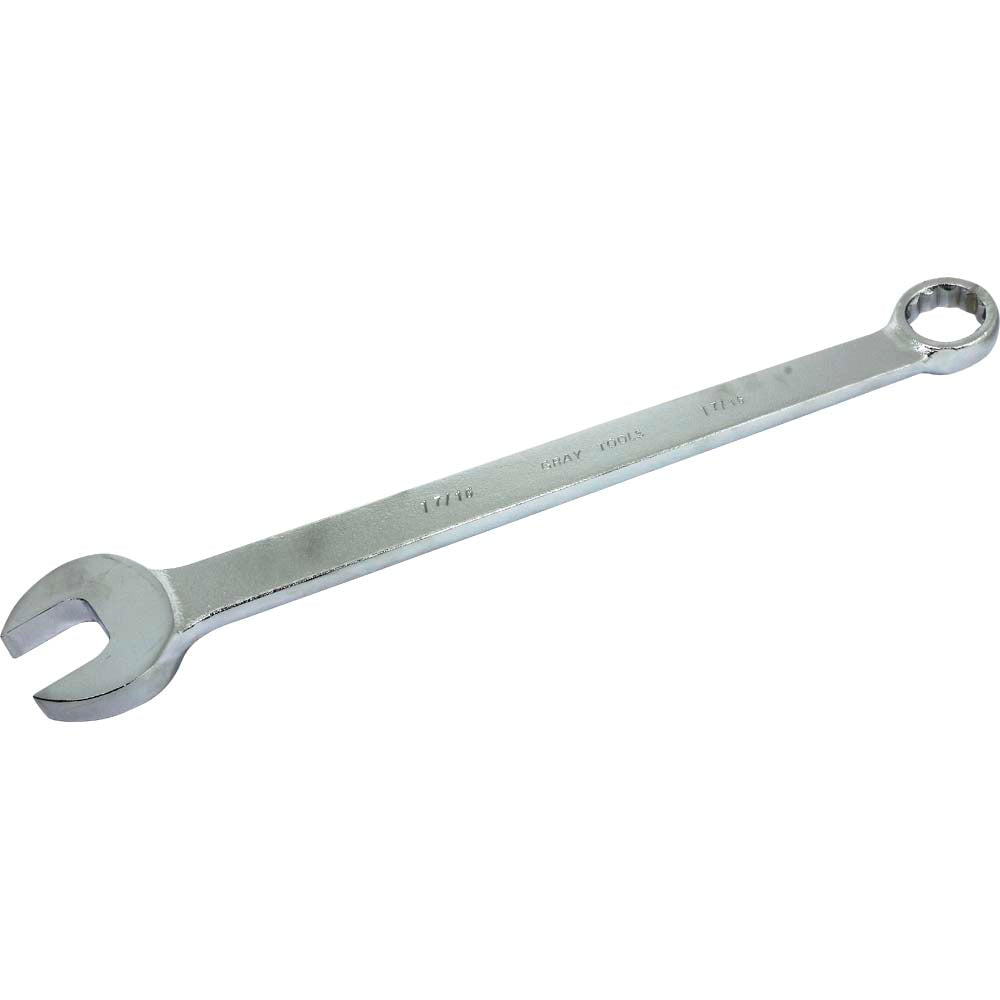 Combination Wrench - 1-7/16" Hex, 12 Point, Satin