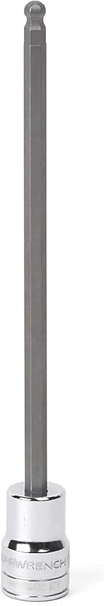 Apex Tool Group Gwr80447: 3/8" Drive Long Ball End Hex Bit Socket, 9Mm Bit Size