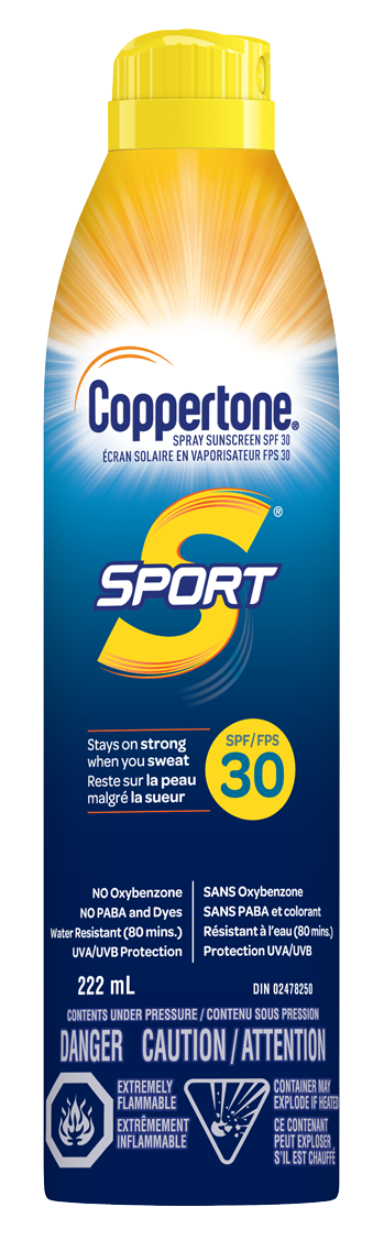 Coppertone Sunscreen Sport Spf 30, Spray, 222ml
