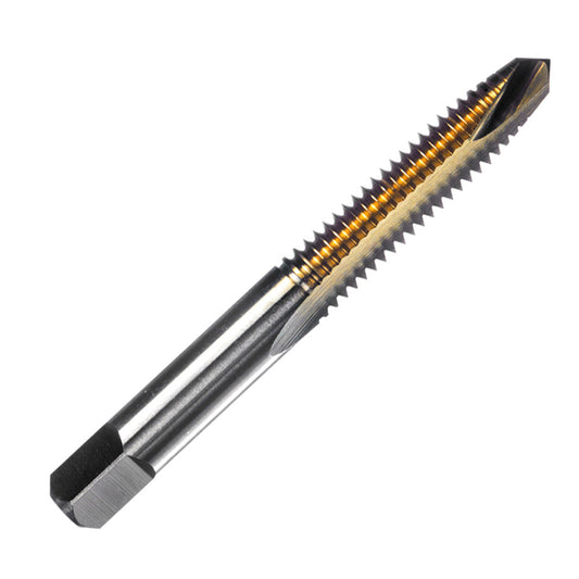 Tin-Coated Spiral Point Plug Tap - 1/4-20 Thread for Accurate Threading
