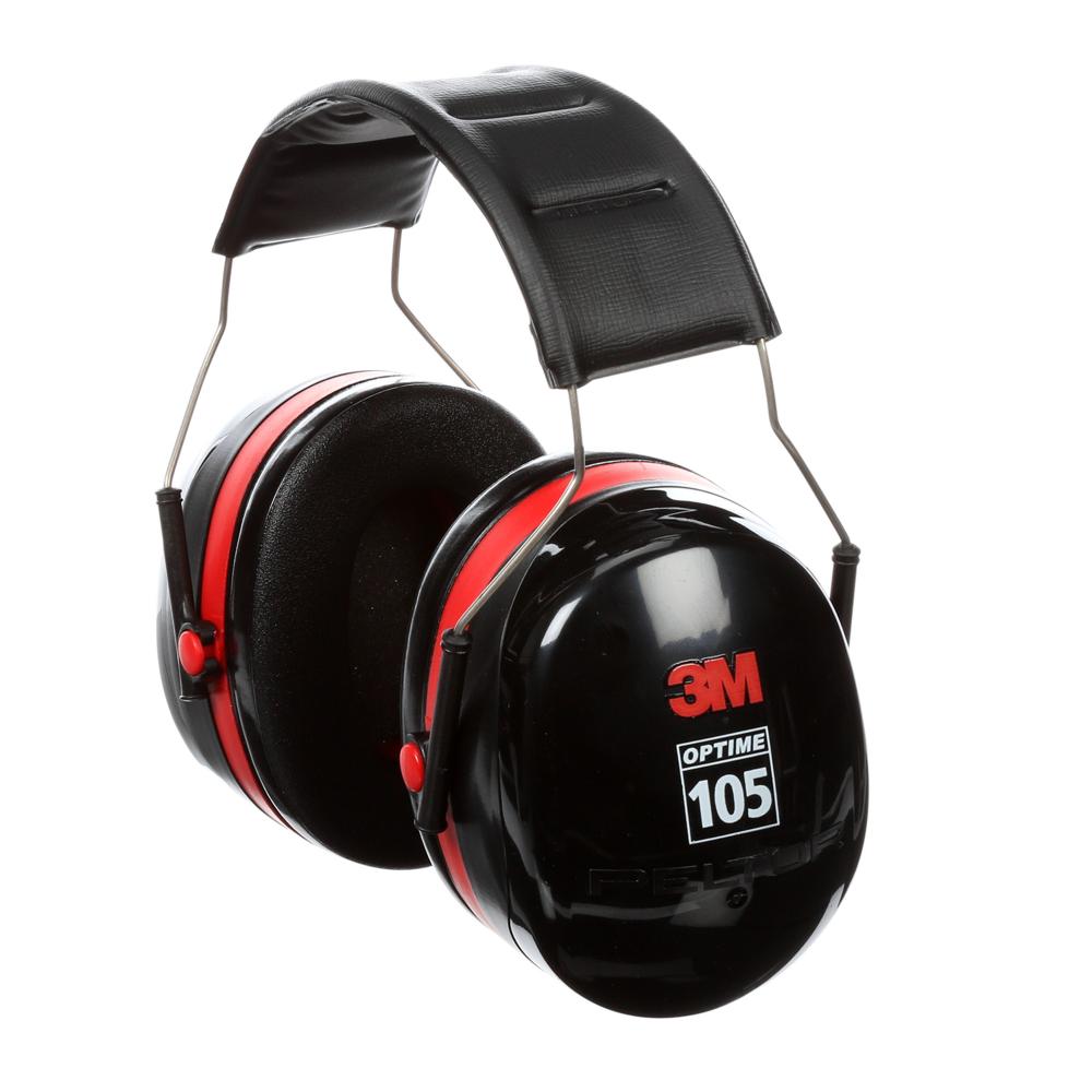 Cache-oreilles 3M™ PELTOR™ Optime™ 105, H10A, serre-tête, 1 pair