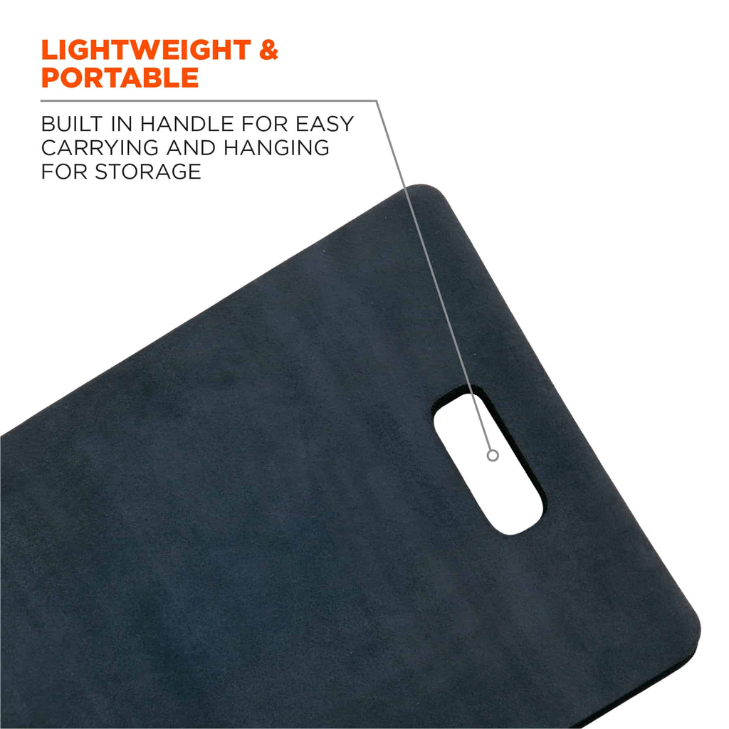 380 Black Standard Foam Kneeling Pad - 1in