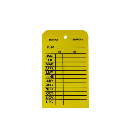 Flame-Tamer Fire Tag Extinguisher, Plastic, Yellow, 10/Pk