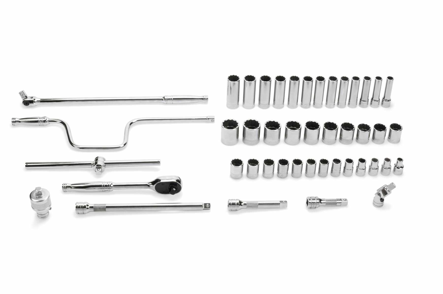 45 Piece Metric General Service Set (1/2 Inch Drive)