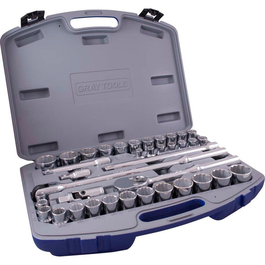 SAE & Metric Gray Socket Set
