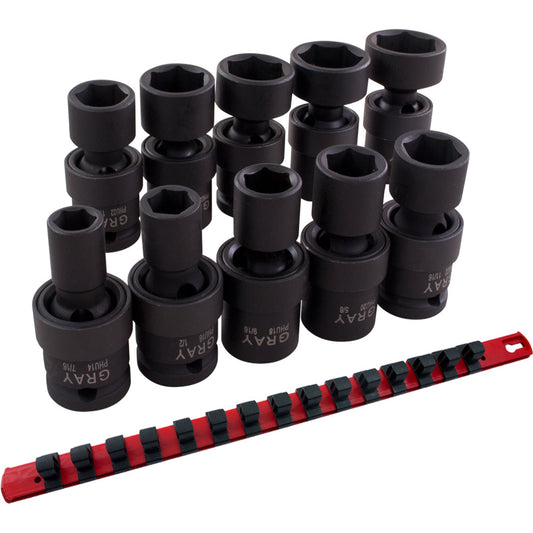 U-Joint Set - 1/2" Drive Impact, 10 Pieces