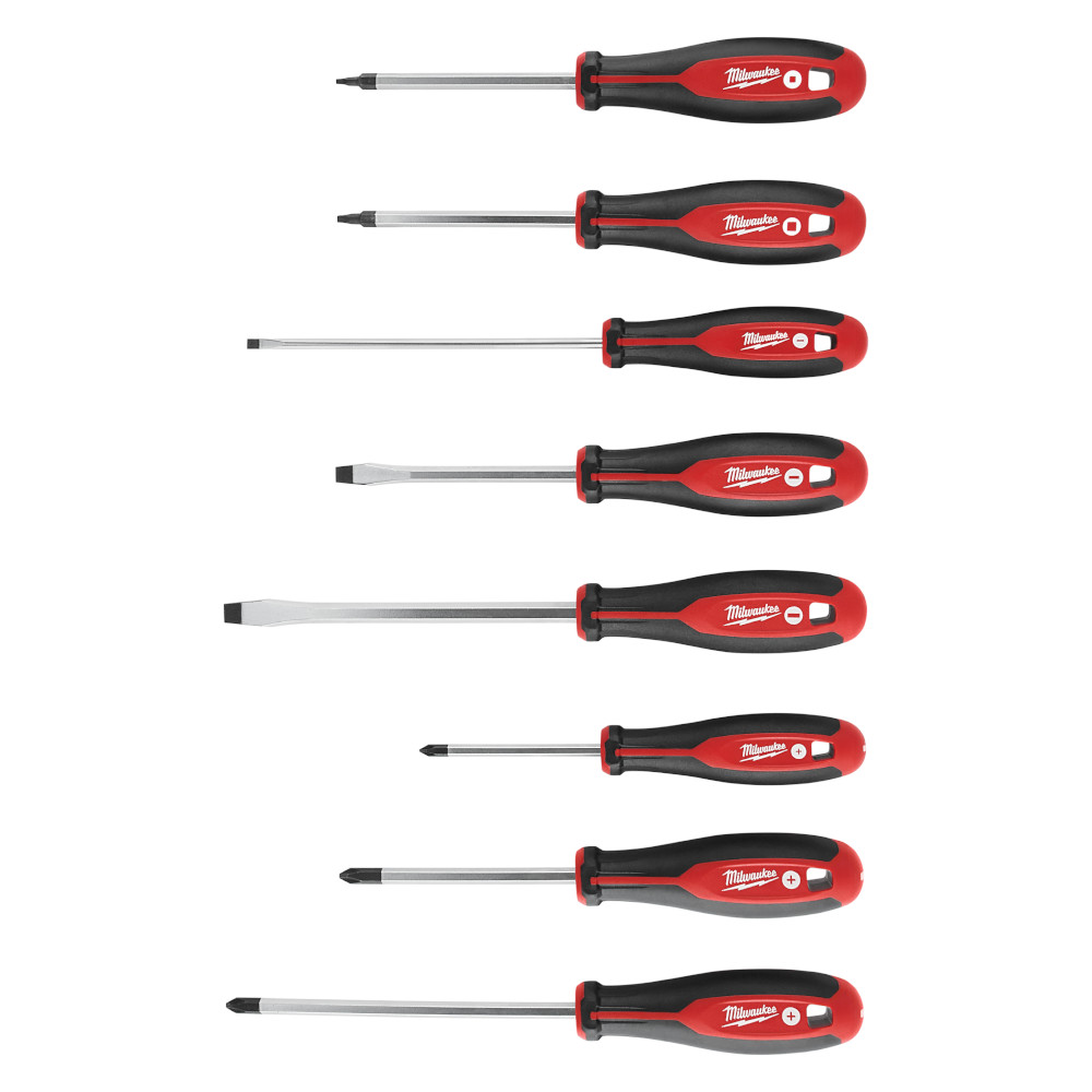 8Pc Screwdriver Kit With Square