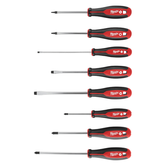8Pc Screwdriver Kit With Square
