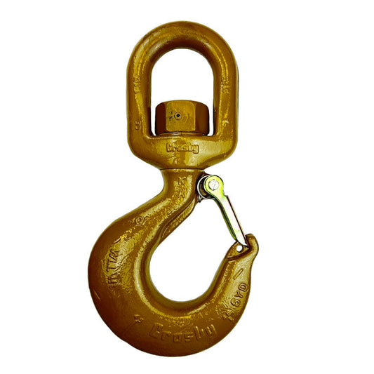 Crosby® L-322AN Swivel Hooks with Latch, Forged Alloy Steel, K, 11T