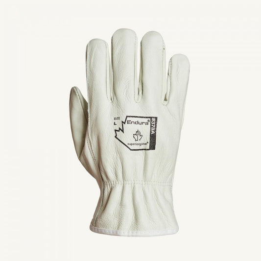 Gants de conducteur en cuir de vache pour usage légé, non doublé, Gr: S