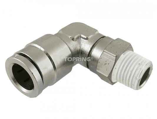 6 mm to 1/8 (M) BSPT Push-to-Connect Elbow Adapter, Topfit Model