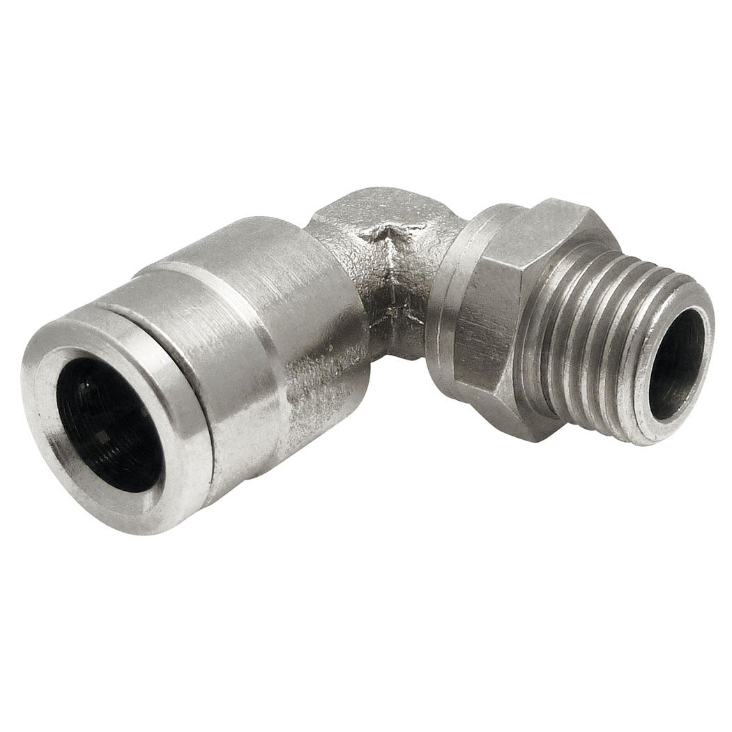3/8 in. to 1/4 (M) NPT Push-to-Connect Elbow Adapter, Topfit Model